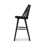 Featuring Lewis Windsor Bar + Counter Stool - Black Oak by Four Hands at Amethyst Home. A clean, modern take on the traditional Windsor. This tall and beautiful Windsor Bar Stool is wire-brushed to highlight the cathedral grain of black oak.
Bar Stool Overall Dimensions: 18.25"W x 20.25"L x 44.25"HSeat Depth: 16.50"Seat Height: 29"
Counter Stool Overall Dimen.  Amethyst Home provides interior design, new home construction design consulting, vintage area rugs, and lighting in the Dallas metro area.