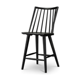 Featuring Lewis Windsor Bar + Counter Stool - Black Oak by Four Hands at Amethyst Home. A clean, modern take on the traditional Windsor. This tall and beautiful Windsor Bar Stool is wire-brushed to highlight the cathedral grain of black oak.
Bar Stool Overall Dimensions: 18.25"W x 20.25"L x 44.25"HSeat Depth: 16.50"Seat Height: 29"
Counter Stool Overall Dimens.  Amethyst Home provides interior design, new home construction design consulting, vintage area rugs, and lighting in the Tampa metro area.