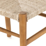 Featuring Muestra Dining Chair - Natural Teak by Four Hands at Amethyst Home. Modern curves redefine classic wishbone seating in this Muestra Dining Chair - Natural Teak. Vintage white all-weather wicker is woven for a dose of fresh texture against a neutral frame of natural teak. Cover or store indoors during inclement weather and when not in use.
Overall Di.  Amethyst Home provides interior design, new home construction design consulting, vintage area rugs, and lighting in the Boston metro area.