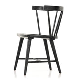 Featuring Naples Dining Chair - Black Oak by Four Hands at Amethyst Home. This Naples Dining Chair - Black Oak is a fresh twist on traditional Windsor-style seating is crafted from solid black-finished oak, for a look that’s always in style.
Overall Dimensions: 20.50"W x 21.50"L x 31.75"HColors: Black Oak, Black Oak VeneerMaterials: Solid Oak, Oak VeneerWei.  Amethyst Home provides interior design, new home construction design consulting, vintage area rugs, and lighting in the Portland metro area.