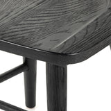 Featuring Naples Dining Chair - Black Oak by Four Hands at Amethyst Home. This Naples Dining Chair - Black Oak is a fresh twist on traditional Windsor-style seating is crafted from solid black-finished oak, for a look that’s always in style.
Overall Dimensions: 20.50"W x 21.50"L x 31.75"HColors: Black Oak, Black Oak VeneerMaterials: Solid Oak, Oak Vene.  Amethyst Home provides interior design, new home construction design consulting, vintage area rugs, and lighting in the Newport Beach metro area.