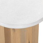 Featuring Odin Nightstand - Stucco White by Four Hands at Amethyst Home. This Odin Nightstand - Stucco White is crisp, clean and beautifully simple. Light-finished oak forms a three-leg frame for a rounded tabletop of white-finished faux concrete. 
Overall Dimensions: 22"W x 22"L x 24"H
Colors: Light Oak Veneer, Stucco WhiteMaterials: Oak Veneer, Faux Con.  Amethyst Home provides interior design, new home construction design consulting, vintage area rugs, and lighting in the Washington metro area.