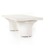 Featuring Parra Coffee Table - Plaster Molded Concrete by Four Hands at Amethyst Home. Make a monolithic statement with this Parra Coffee Table - Plaster Molded Concrete. Made from plaster-molded concrete, the pedestal-style legs support a rectangular tabletop of smooth, white-finished concrete, for a clean, adobe-inspired look.
Overall Dimensions: 59.75"W .  Amethyst Home provides interior design, new home construction design consulting, vintage area rugs, and lighting in the Monterey metro area.