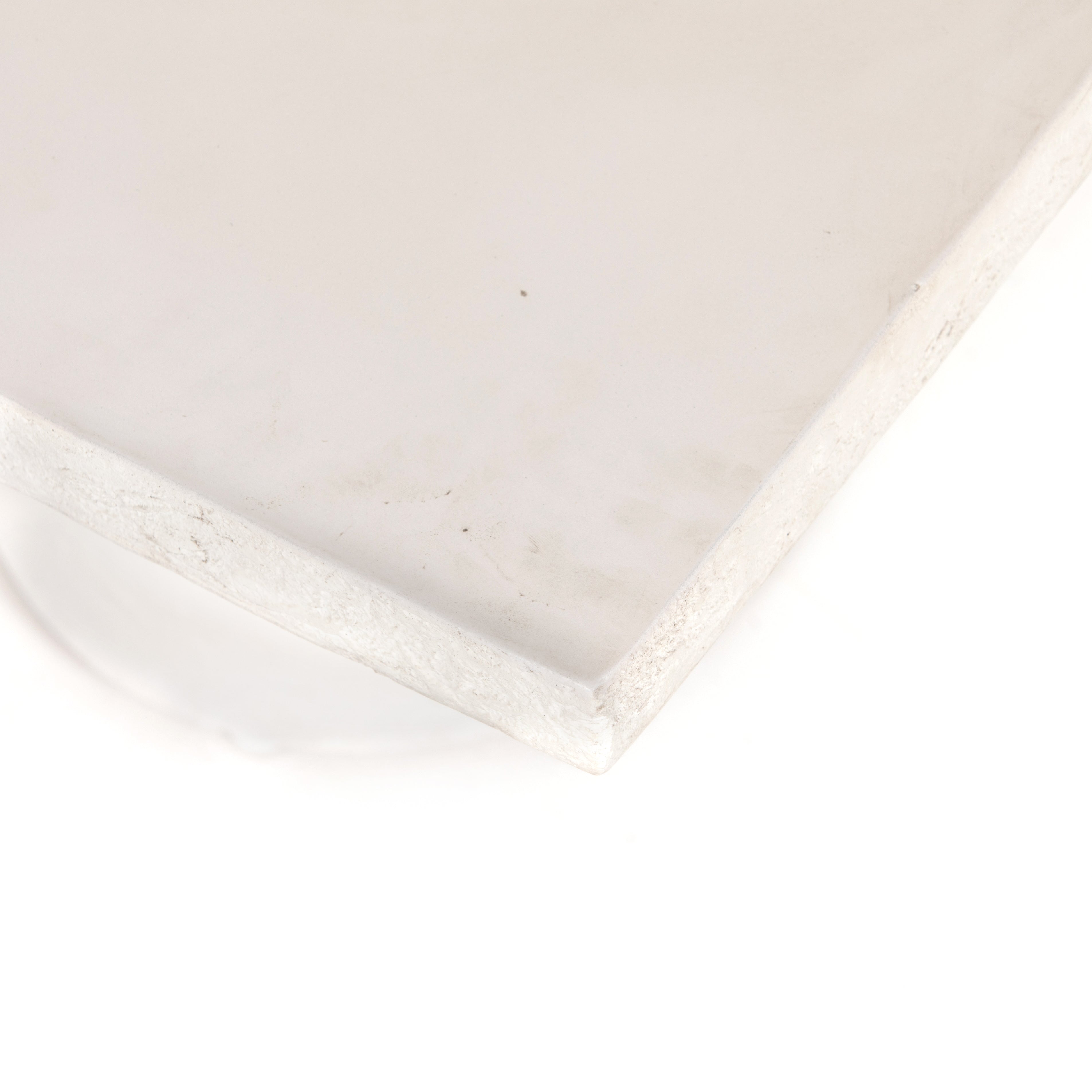 Featuring Parra Coffee Table - Plaster Molded Concrete by Four Hands at Amethyst Home. Make a monolithic statement with this Parra Coffee Table - Plaster Molded Concrete. Made from plaster-molded concrete, the pedestal-style legs support a rectangular tabletop of smooth, white-finished concrete, for a clean, adobe-inspired look.
Overall Dimensions: 59.75"W x .  Amethyst Home provides interior design, new home construction design consulting, vintage area rugs, and lighting in the Austin metro area.