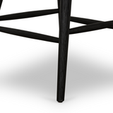 Featuring Ripley Black Oak Bar + Counter Stool by Four Hands at Amethyst Home. A fresh, bar-style take on mid-century Windsor seating is found in this Ripley Black Oak Bar + Counter Stool. Featuring a bowed, sculptural silhouette and soft black finish to highlight the natural grain of weathered oak.
Bar Overall Dimensions: 20.50"W x 20"L x 42.25"HSeat Dept. Amethyst Home provides interior design, new home construction design consulting, vintage area rugs, and lighting in the Des Moines metro area.