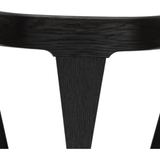 Featuring Ripley Black Oak Bar + Counter Stool by Four Hands at Amethyst Home. A fresh, bar-style take on mid-century Windsor seating is found in this Ripley Black Oak Bar + Counter Stool. Featuring a bowed, sculptural silhouette and soft black finish to highlight the natural grain of weathered oak.
Bar Overall Dimensions: 20.50"W x 20"L x 42.25"HSeat Depth.  Amethyst Home provides interior design, new home construction design consulting, vintage area rugs, and lighting in the Portland metro area.