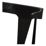 Featuring Ripley Black Oak Bar + Counter Stool by Four Hands at Amethyst Home. A fresh, bar-style take on mid-century Windsor seating is found in this Ripley Black Oak Bar + Counter Stool. Featuring a bowed, sculptural silhouette and soft black finish to highlight the natural grain of weathered oak.
Bar Overall Dimensions: 20.50"W x 20"L x 42.25"HSeat Dep.  Amethyst Home provides interior design, new home construction design consulting, vintage area rugs, and lighting in the Scottsdale metro area.