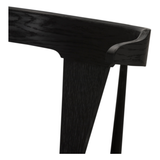 Featuring Ripley Black Oak Bar + Counter Stool by Four Hands at Amethyst Home. A fresh, bar-style take on mid-century Windsor seating is found in this Ripley Black Oak Bar + Counter Stool. Featuring a bowed, sculptural silhouette and soft black finish to highlight the natural grain of weathered oak.
Bar Overall Dimensions: 20.50"W x 20"L x 42.25"HSeat Dep.  Amethyst Home provides interior design, new home construction design consulting, vintage area rugs, and lighting in the Scottsdale metro area.