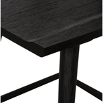 Featuring Ripley Black Oak Bar + Counter Stool by Four Hands at Amethyst Home. A fresh, bar-style take on mid-century Windsor seating is found in this Ripley Black Oak Bar + Counter Stool. Featuring a bowed, sculptural silhouette and soft black finish to highlight the natural grain of weathered oak.
Bar Overall Dimensions: 20.50"W x 20"L x 42.25"HSeat Dept.  Amethyst Home provides interior design, new home construction design consulting, vintage area rugs, and lighting in the Calabasas metro area.