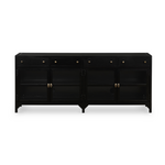 Featuring Shadow Box Media Console Table by Four Hands at Amethyst Home. This Shadow Box Media Console Table gives your inner collector a place to play. Frame prized possessions in a glass enclosure with matte-black metal and brass knobs.
Overall Dimensions: 69"W x 18"L x 29.25"H
Colors: Black, Tempered GlassMaterials: Iron, Tempered GlassWeight: 206.13 lbVo.  Amethyst Home provides interior design, new home construction design consulting, vintage area rugs, and lighting in the Houston metro area.