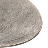 Featuring Simone Coffee Table - Antique Nickel by Four Hands at Amethyst Home. We love the oval shape of this Simone Coffee Table - Antique Nickel. The textural cast aluminum makes for a beautifully modern coffee table, with alluring highs and lows played up by a raw nickel finish.  Great indoors or out; cover or store indoors during inclement weather .  Amethyst Home provides interior design, new home construction design consulting, vintage area rugs, and lighting in the Winter Garden metro area.