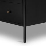 Featuring Soto 5 Drawer Dresser - Black by Four Hands at Amethyst Home. Bring a clean, beautifully industrial look to the bedroom with this Soto 5 Drawer Dresser - Black!  The roomy five-drawer dresser is made from black-finished iron, featuring bronzed iron hardware to elevate the look of any bedroom!
Overall Dimensions: 36"W x 19"L x 38.50"H
Colors: Bla.  Amethyst Home provides interior design, new home construction design consulting, vintage area rugs, and lighting in the Washington metro area.
