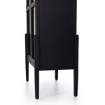 Featuring Tolle Cabinet - Drifted Matte Black by Four Hands at Amethyst Home. The original and signature two tone solid oak cabinet! Carefully crafted on stiletto legs, our clients enjoy its stunning wood grain look.
Overall Dimensions: 38"W x 19"L x 84"HColors: Antique Brass, Drifted Black, Drifted Oak SolidMaterials: Iron, Solid OakWeight: 185.3 lbVolume:.  Amethyst Home provides interior design, new home construction design consulting, vintage area rugs, and lighting in the Monterey metro area.