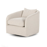 Featuring Topanga Knoll Natural Swivel Chair by Four Hands at Amethyst Home. We adore the texture of this Topanga Swivel Chair - Knoll Natural. With a swivel feature - this is a perfect chair to use in your office, baby room, or other space needing a comfortable chair!
Overall Dimensions: 31.50"W x 35"L x 27"HColors: Knoll NaturalMaterials: 95% Pl, 5% PcFabri.  Amethyst Home provides interior design, new home construction design consulting, vintage area rugs, and lighting in the Dallas metro area.