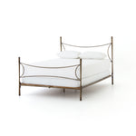 Featuring Westwood Bed by Four Hands at Amethyst Home. Beguiling curves soften hard materials for marked drama with this Westwood Bed. Slim, hammered iron is finished in antique brass for depth that defies this frame's feminine air. Low-profile box spring recommended.
Colors: Antique BrassMaterials: Iron
Queen Overall Dimensions:  62.00"w x 84.00"d x 51.00.  Amethyst Home provides interior design, new home construction design consulting, vintage area rugs, and lighting in the Park City metro area.