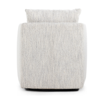 Featuring Whittaker Merino Cotton Swivel Chair by Four Hands at Amethyst Home. This Whittaker Swivel Chair - Merino Cotton is a comfortable classic. Atop a 360-degree swivel base, well-tailored cotton seating provides a beautifully simple place to perch in style, with feather-blend cushioning for total relaxation -- the perfect chair for a baby room, livin.  Amethyst Home provides interior design, new home construction design consulting, vintage area rugs, and lighting in the San Diego metro area.