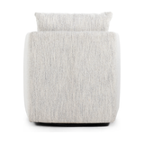 Featuring Whittaker Merino Cotton Swivel Chair by Four Hands at Amethyst Home. This Whittaker Swivel Chair - Merino Cotton is a comfortable classic. Atop a 360-degree swivel base, well-tailored cotton seating provides a beautifully simple place to perch in style, with feather-blend cushioning for total relaxation -- the perfect chair for a baby room, livin.  Amethyst Home provides interior design, new home construction design consulting, vintage area rugs, and lighting in the San Diego metro area.