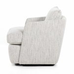 Featuring Whittaker Merino Cotton Swivel Chair by Four Hands at Amethyst Home. This Whittaker Swivel Chair - Merino Cotton is a comfortable classic. Atop a 360-degree swivel base, well-tailored cotton seating provides a beautifully simple place to perch in style, with feather-blend cushioning for total relaxation -- the perfect chair for a baby room, livin.  Amethyst Home provides interior design, new home construction design consulting, vintage area rugs, and lighting in the Charlotte metro area.
