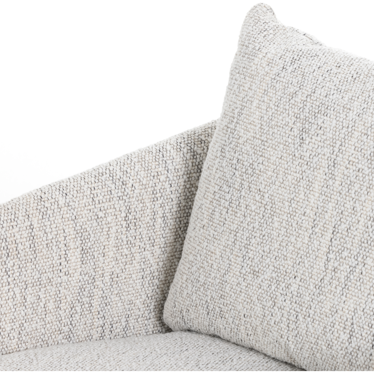 Featuring Whittaker Merino Cotton Swivel Chair by Four Hands at Amethyst Home. This Whittaker Swivel Chair - Merino Cotton is a comfortable classic. Atop a 360-degree swivel base, well-tailored cotton seating provides a beautifully simple place to perch in style, with feather-blend cushioning for total relaxation -- the perfect chair for a baby room, livin.  Amethyst Home provides interior design, new home construction design consulting, vintage area rugs, and lighting in the San Diego metro area.