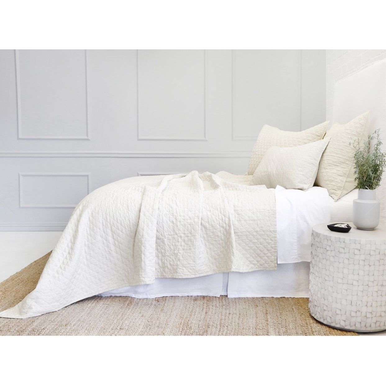 Hampton Coverlet Collection Cream - Amethyst Home