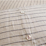 Blake Duvet Collection Flax/Midnight - Amethyst Home