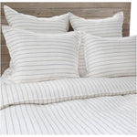 Blake Duvet Collection Cream/Gray - Amethyst Home