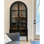 Featuring Tolle Cabinet - Drifted Matte Black by Four Hands at Amethyst Home. The original and signature two tone solid oak cabinet! Carefully crafted on stiletto legs, our clients enjoy its stunning wood grain look.
Overall Dimensions: 38"W x 19"L x 84"HColors: Antique Brass, Drifted Black, Drifted Oak SolidMaterials: Iron, Solid OakWeight: 185.3 lbVolume:. Amethyst Home provides interior design, new home construction design consulting, vintage area rugs, and lighting in the Nashville metro area.