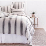 Jackson Duvet Collection Flax/Midnight - Amethyst Home