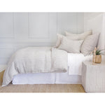 Blake Duvet Collection Flax/Midnight - Amethyst Home