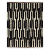 Featuring Keoka Quest Mole Hand-Knotted Rug by Jaipur Living at Amethyst Home. The Keoka Quest Mole Area Rug boasts a fresh take on classic Afghani hand-knotted textiles. In rich, grounding tones of deep brown and ivory, the stylish contrast of the Quest rug anchors room with bold yet neutral appeal. The texture-rich wool pile features a ribbed construct.  Amethyst Home provides interior design, new home construction design consulting, vintage area rugs, and lighting in the Los Angeles metro area.