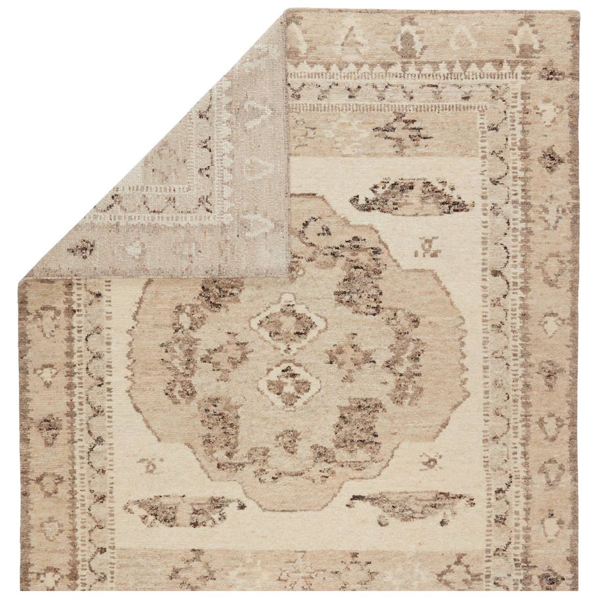 Featuring Repose Solna Hand-Knotted Rug by Jaipur Living at Amethyst Home. The inviting and traditionally inspired Repose collection marries stunning artisan craftsmanship and the beauty of natural, undyed wool. The Sherpa-like, hand-knotted construction of the Solna area rug boasts a plush texture underfoot and is perfect for adding warmth and coziness to.  Amethyst Home provides interior design, new home construction design consulting, vintage area rugs, and lighting in the Charlotte metro area.