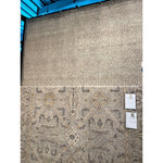 Featuring Revolution Prospect Hand-Knotted Rug by Jaipur Living at Amethyst Home. The Revolution collection is inspired by traditional style and beautifully detailed antique textile designs. The hand-knotted Prospect area rug showcases a captivating geometric design in muted tones of gray and gold. A charcoal edge creates a unique border effect around thi.  Amethyst Home provides interior design, new home construction design consulting, vintage area rugs, and lighting in the Alpharetta metro area.