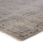 Featuring Salinas Ginerva Hand-Knotted Rug by Jaipur Living at Amethyst Home. The Salinas collection is punctuated by traditional, intricate details and a soft, hand-knotted wool construction. The neutral Ginerva area rug makes a transitional statement with tonal gray hues and vintage motifs. This durable, artisan-made area rug boasts a distressed look for .  Amethyst Home provides interior design, new home construction design consulting, vintage area rugs, and lighting in the Monterey metro area.