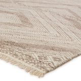 Featuring Satori Suriya Rug by Jaipur Living at Amethyst Home. The handwoven Satori Suriya Area Rug showcases dynamic, global designs with mesmerizing linear details and geometric motifs. The Suriya rug features a versatile, neutral palette and an intricate tribal and diamond pattern. The short fringe detail adds texture to this light brown and cream-colored p.  Amethyst Home provides interior design, new home construction design consulting, vintage area rugs, and lighting in the Omaha metro area.