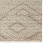 Featuring Satori Suriya Rug by Jaipur Living at Amethyst Home. The handwoven Satori Suriya Area Rug showcases dynamic, global designs with mesmerizing linear details and geometric motifs. The Suriya rug features a versatile, neutral palette and an intricate tribal and diamond pattern. The short fringe detail adds texture to this light brown and cream-colored p.  Amethyst Home provides interior design, new home construction design consulting, vintage area rugs, and lighting in the Tampa metro area.