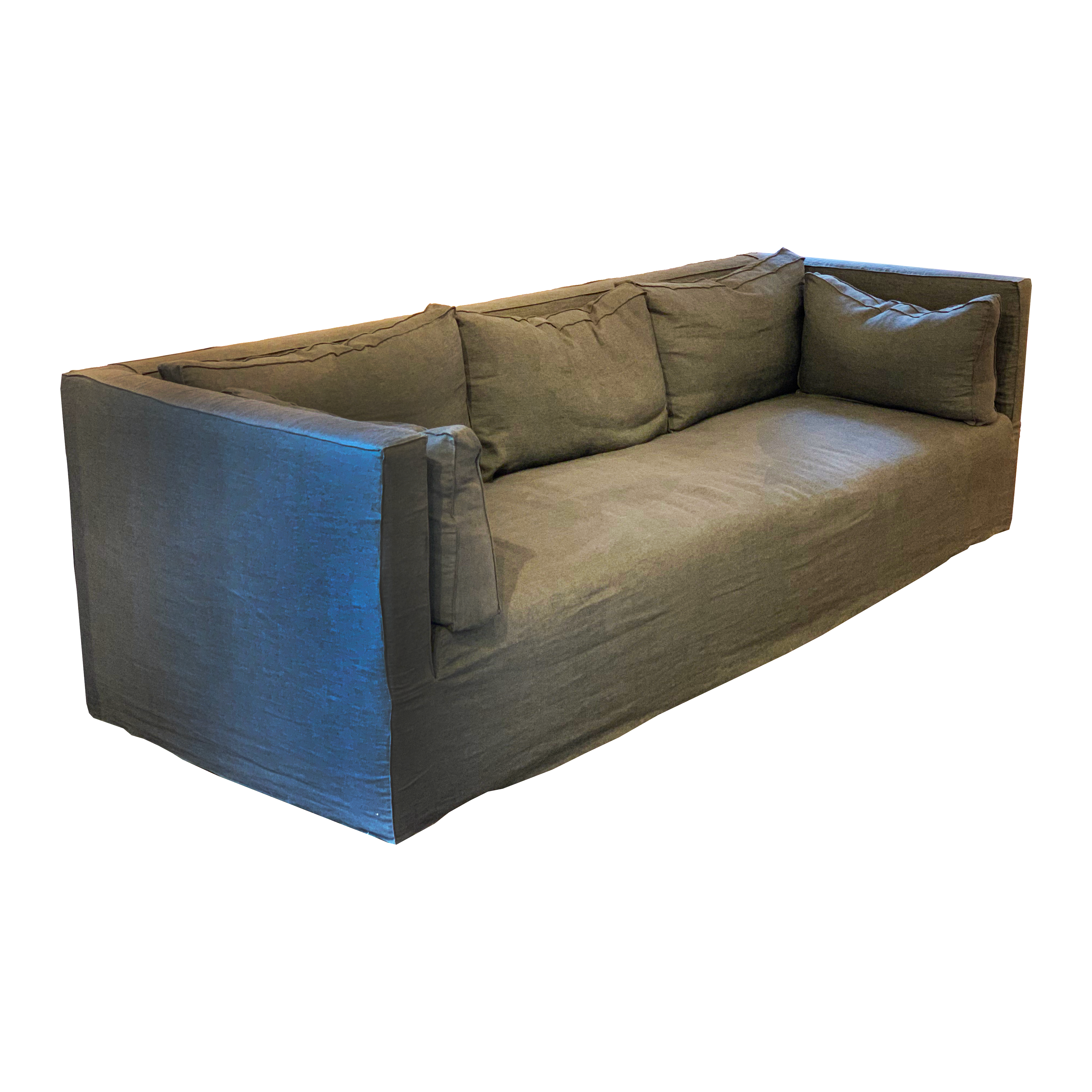 Bench-crafted with a sustainably harvested hardwood frame and 8-way hand-tied seat construction, the Lawrence Sofa Family by Verellen offers unique style and uncompromising comfort.  Standard features include:  soy based poly/down wrap boxed loose seat cushion boxed back and arm pillows