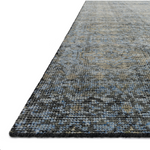 Featuring Amara Blue/Gold Hand-Knotted Rug by Loloi at Amethyst Home. Hand-knotted in India of 100% wool, the Amara Blue/Gold Area Rug creates a casual yet refined vibe with high-end appeal. Showcase in your living room, bedroom, entryway, or other high traffic area. 
Hand Knotted100% WoolAMM-05 Blue/Gold
Clean spills immediately by blotting with a clean,.  Amethyst Home provides interior design, new home construction design consulting, vintage area rugs, and lighting in the Alpharetta metro area.