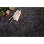 Featuring Atlas Black / Bark Hand-Knotted Rug by Loloi at Amethyst Home. The Atlas Black / Bark Area Rug showcases striking contemporary patterns with a sophisticated color palette. Bold yet approachable, Atlas' muted linear designs create a sense of refined movement.
Hand KnottedWool | NylonATL-05 Black / Bark 
Clean spills immediately by blotting with a clea.  Amethyst Home provides interior design, new home construction design consulting, vintage area rugs, and lighting in the Omaha metro area.