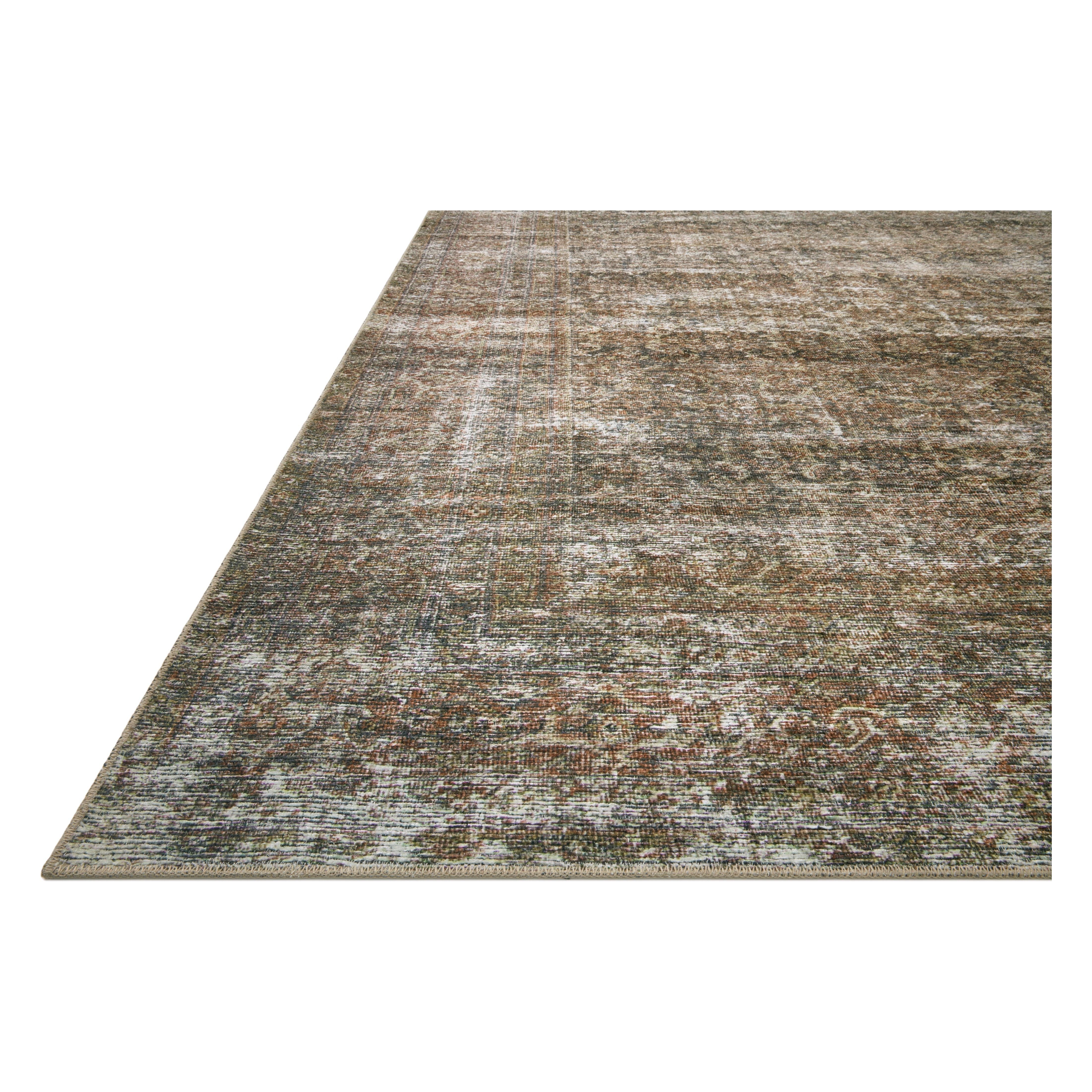 Featuring Billie Amber Lewis x Loloi Tobacco Rust Rug by Loloi at Amethyst Home. Touting richly saturated colors and a distressed pattern, the Billie Collection captures the look of a well-worn antique rug at a remarkable value. Reminiscent of one-of-a-kind rugs, this Amber Lewis x Loloi collection features random variations in color that render no two p.  Amethyst Home provides interior design, new home construction design consulting, vintage area rugs, and lighting in the Los Angeles metro area.
