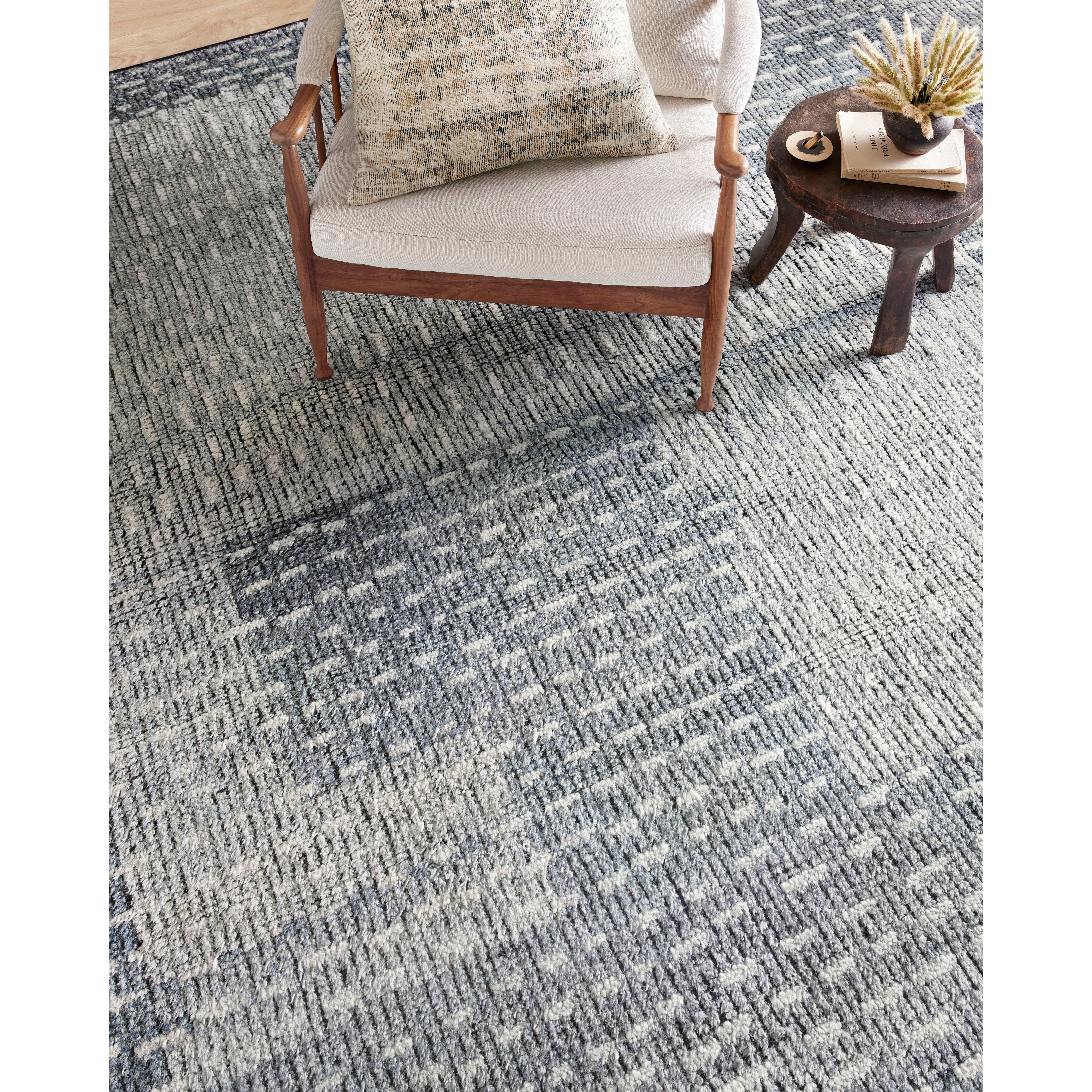 Featuring Gwyneth Amber Lewis x Loloi Denim / Sky Hand-Knotted Rug by Loloi at Amethyst Home. With its organic lines and tonal hues, the Gwyneth Collection for Amber Lewis x Loloi is made for everyday living. Featuring sophisticated colors and a soft pile, this collection is the a perfect blend between refined and relaxed. Gwyneth is also GoodWeave-Certified.  Amethyst Home provides interior design, new home construction design consulting, vintage area rugs, and lighting in the Seattle metro area.