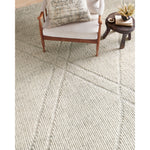 Featuring Gwyneth Amber Lewis x Loloi Ivory / Silver Hand-Knotted Rug by Loloi at Amethyst Home. With its organic lines and tonal hues, the Gwyneth Collection for Amber Lewis x Loloi is made for everyday living. Featuring sophisticated colors and a soft pile, this collection is the a perfect blend between refined and relaxed. Gwyneth is also GoodWeave-Certifi.  Amethyst Home provides interior design, new home construction design consulting, vintage area rugs, and lighting in the Boston metro area.