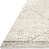 Featuring Gwyneth Amber Lewis x Loloi Ivory / Silver Hand-Knotted Rug by Loloi at Amethyst Home. With its organic lines and tonal hues, the Gwyneth Collection for Amber Lewis x Loloi is made for everyday living. Featuring sophisticated colors and a soft pile, this collection is the a perfect blend between refined and relaxed. Gwyneth is also GoodWeave-Certifie.  Amethyst Home provides interior design, new home construction design consulting, vintage area rugs, and lighting in the Tampa metro area.