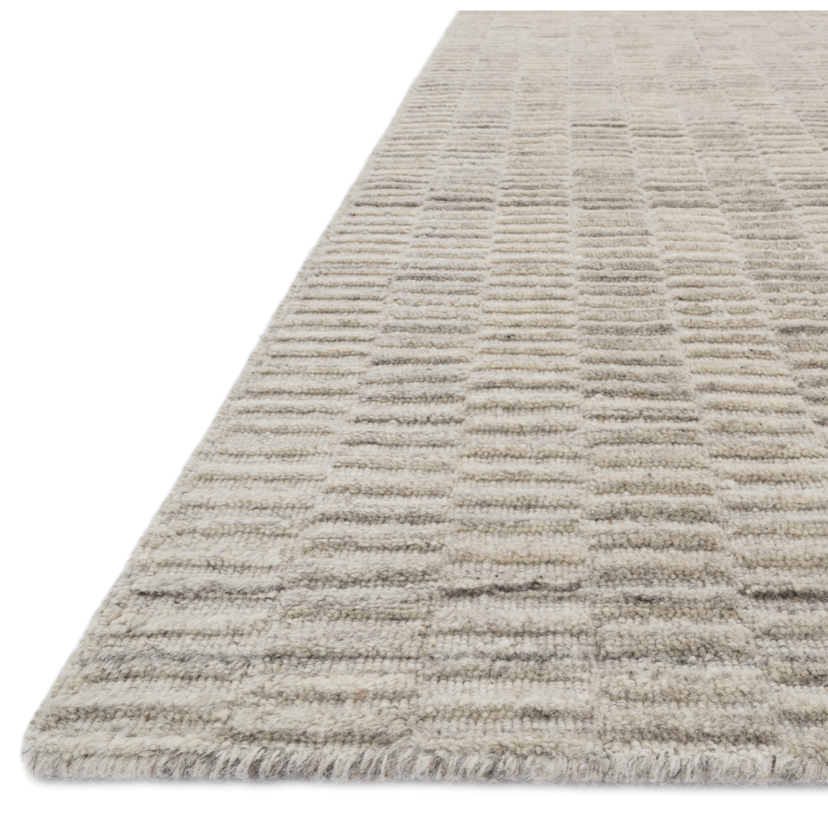 Featuring Hadley Oatmeal Rug by Loloi at Amethyst Home. Natural beauty is expressed in an understated fashion with the Hadley Collection, an eco-friendly collection of 100% undyed wool. Loom knotted in India, Hadley features an intriguing cut pile and loop combination which adds distinctive texture to these handsome and durable designs. Also, the muted col.  Amethyst Home provides interior design, new home construction design consulting, vintage area rugs, and lighting in the Park City metro area.