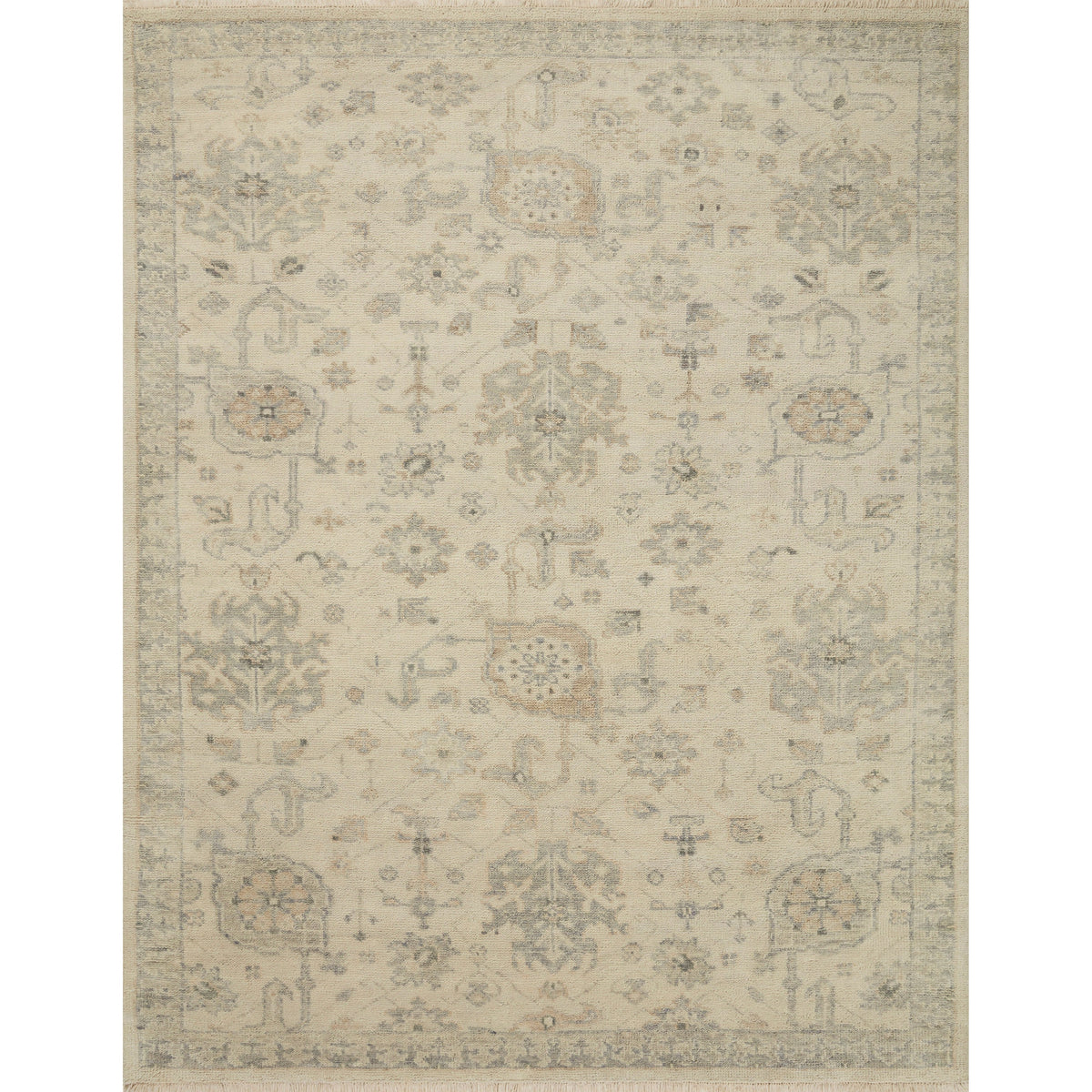 Helena Beige / Stone Hand-Knotted Rug