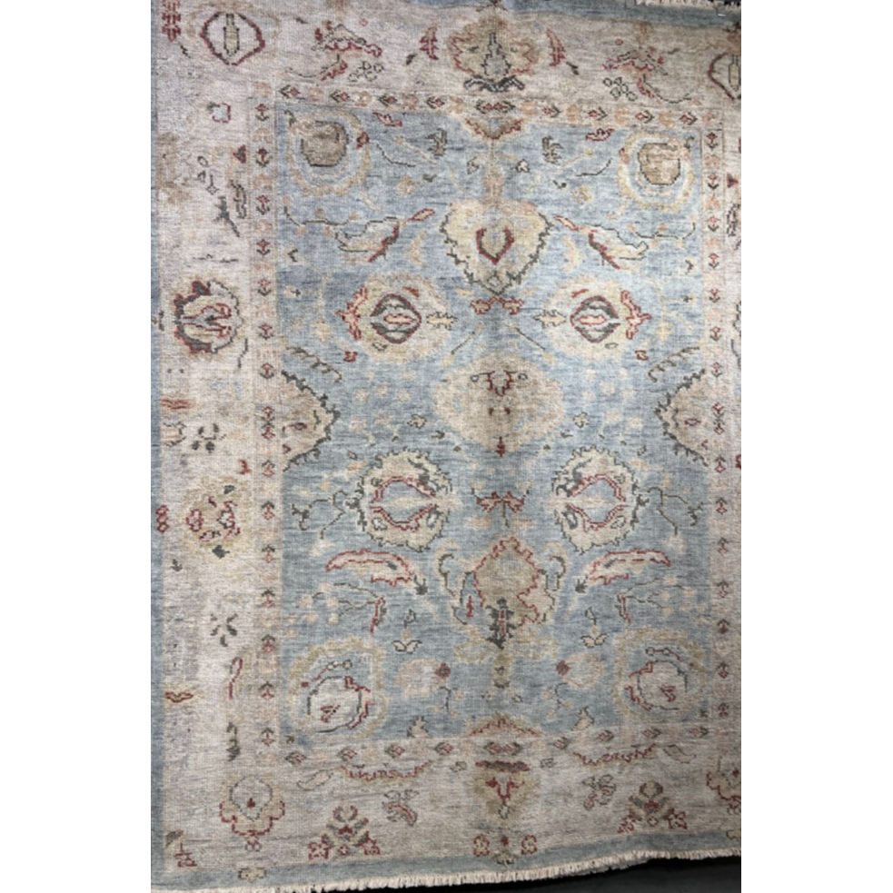 Featuring Helena Light Blue / Beige Hand-Knotted Rug by Loloi at Amethyst Home. The Helena Light Blue / Beige rug from Loloi is hand-knotted, refined, yet versatile for any home. The Helena rug combines weathered tones and worldly patterns for a beautiful grounding element in any room.
This rug features:- Beautiful vintage look and patina- Soft and cozy pi.  Amethyst Home provides interior design, new home construction design consulting, vintage area rugs, and lighting in the San Diego metro area.