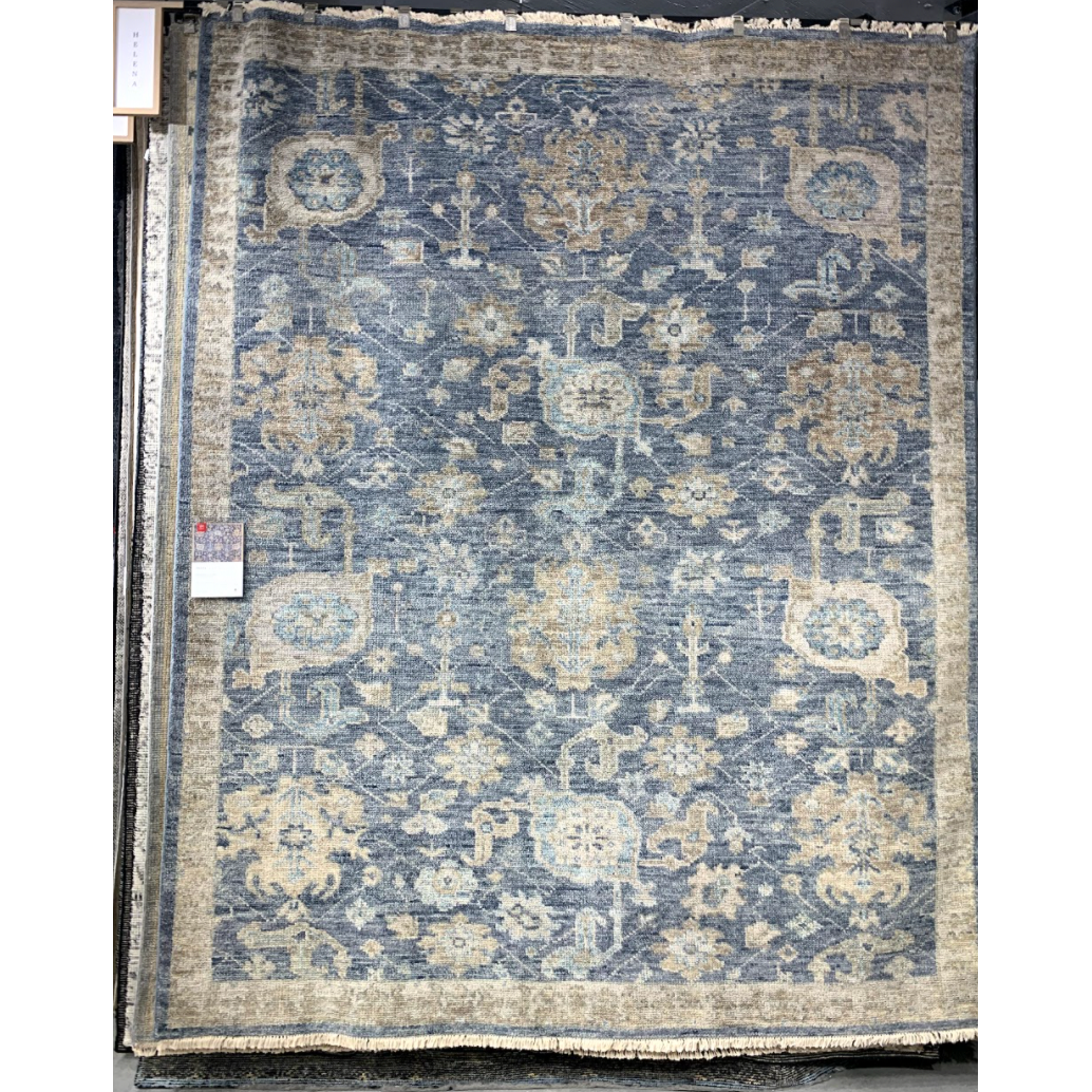 The Helena Indigo / Taupe HEL-06 rug from Loloi is hand-knotted of 100% wool, refined, yet versatile for any home. The Helena rug combines weathered tones and worldly patterns for a beautiful grounding element in any room. Amethyst Home provides interior design, new construction, custom furniture, and rugs for the Des Moines and Cedar Rapids metro area.