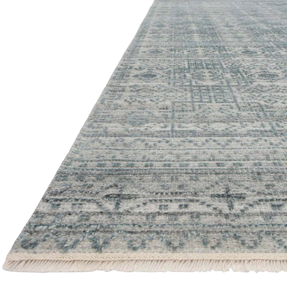Featuring Idris Spa Hand-Knotted Rug by Loloi at Amethyst Home. The Idris Spa area rug from Loloi is meticulously hand-knotted of viscose and wool. You will love this rug because the rug is:
Perfect for entryways, living rooms, and bedrooms
Easy to clean and maintain
Gorgeous with the intricate pattern and patina
Warms up any room with the high / low pil.  Amethyst Home provides interior design, new home construction design consulting, vintage area rugs, and lighting in the Washington metro area.