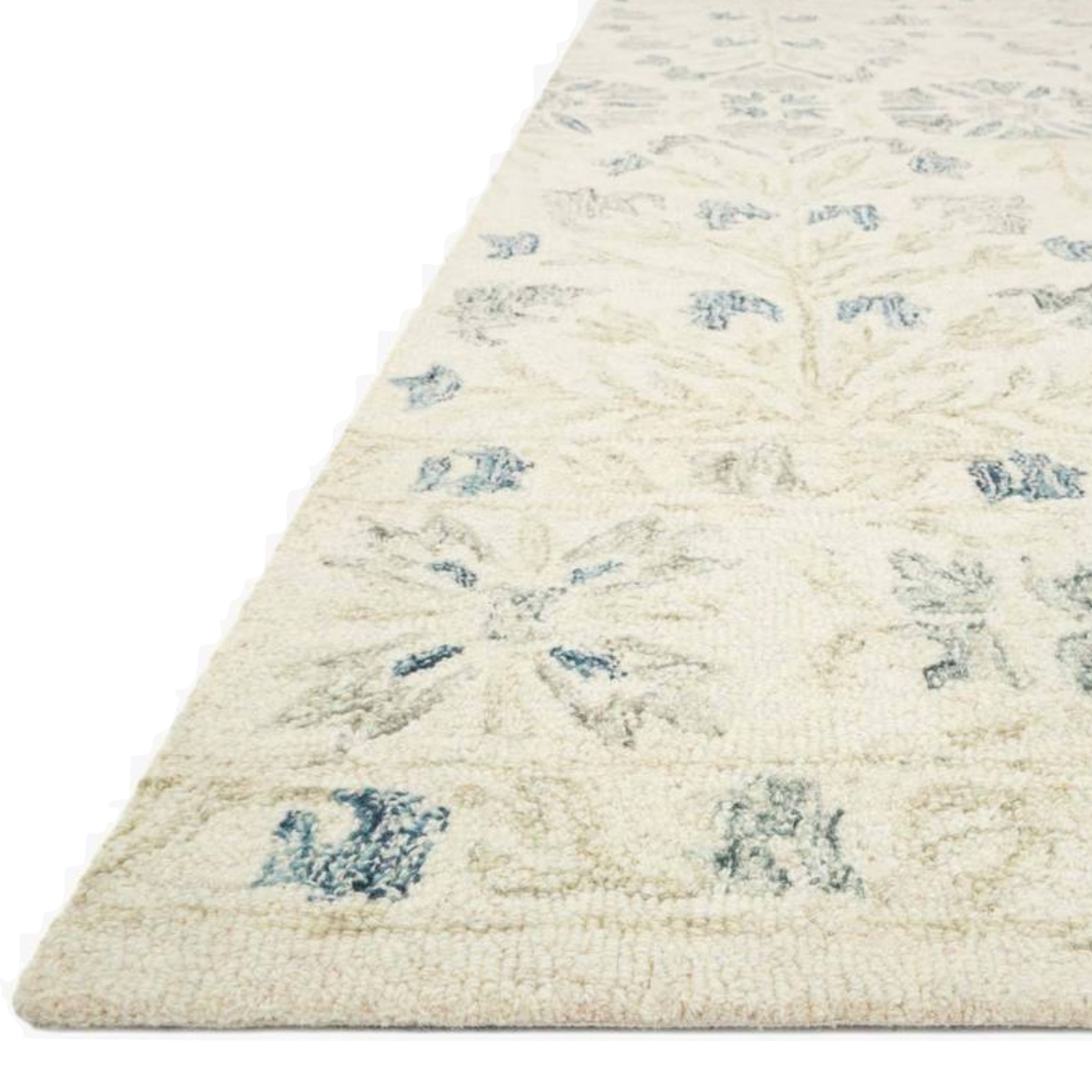 Featuring Norabel Ivory/Grey Rug by Loloi at Amethyst Home. Hooked of 100% wool pile by skilled artisans in India, the Norabel Collection feels naturally soft underfoot. Norabel features designs that balance botanical motifs in delicate, variegated colors that resonate for today's home.
Hooked100% WoolNOR-02 Ivory / Grey
Clean spills immediately by blotting w.  Amethyst Home provides interior design, new home construction design consulting, vintage area rugs, and lighting in the Tampa metro area.