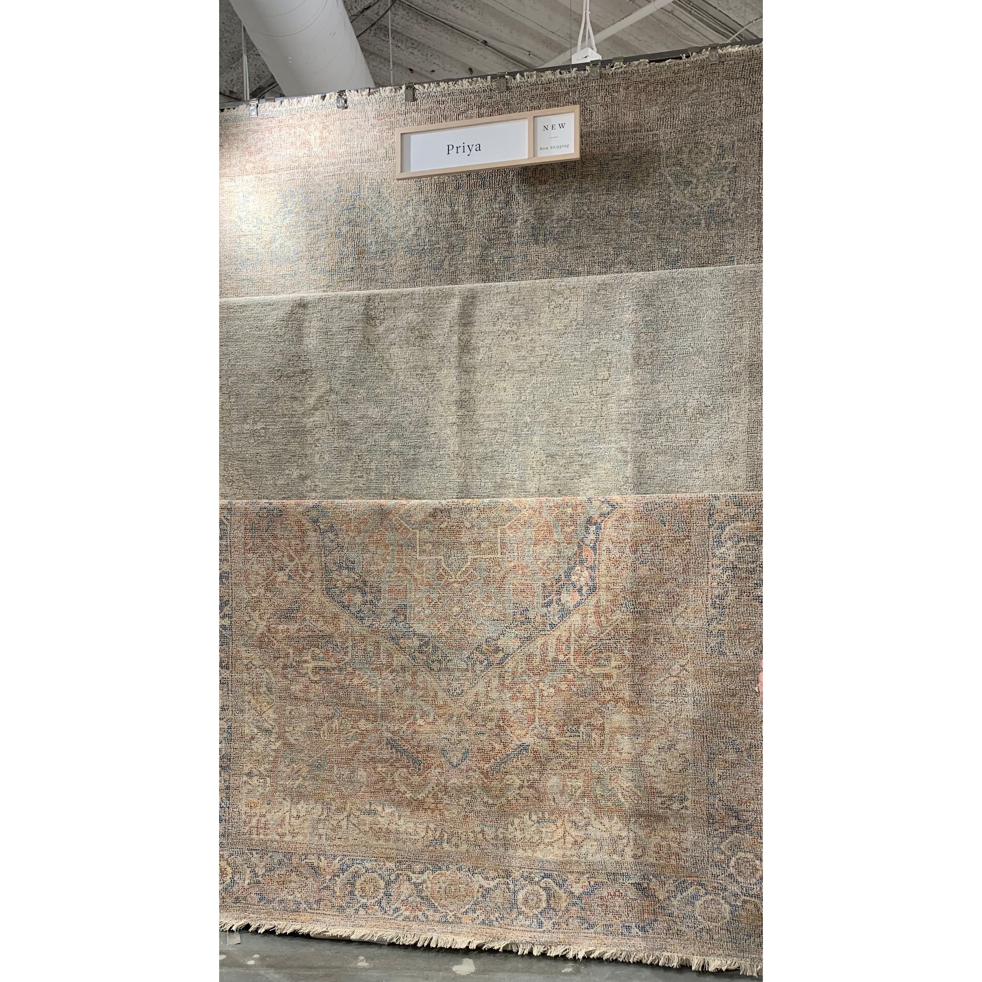 Featuring Priya Ivory / Grey Rug by Loloi at Amethyst Home. Hand-woven by skilled artisans, the Priya Ivory / Grey Area Rug from Loloi offers beautiful tonal designs accentuated by a carefully curated color palette. Delicate yet strong, Priya is an instant classic made for today's home.
Hand Woven51% Cotton | 29% Polyester | 12% Viscose | 8% Wool
Clean s.  Amethyst Home provides interior design, new home construction design consulting, vintage area rugs, and lighting in the San Diego metro area.