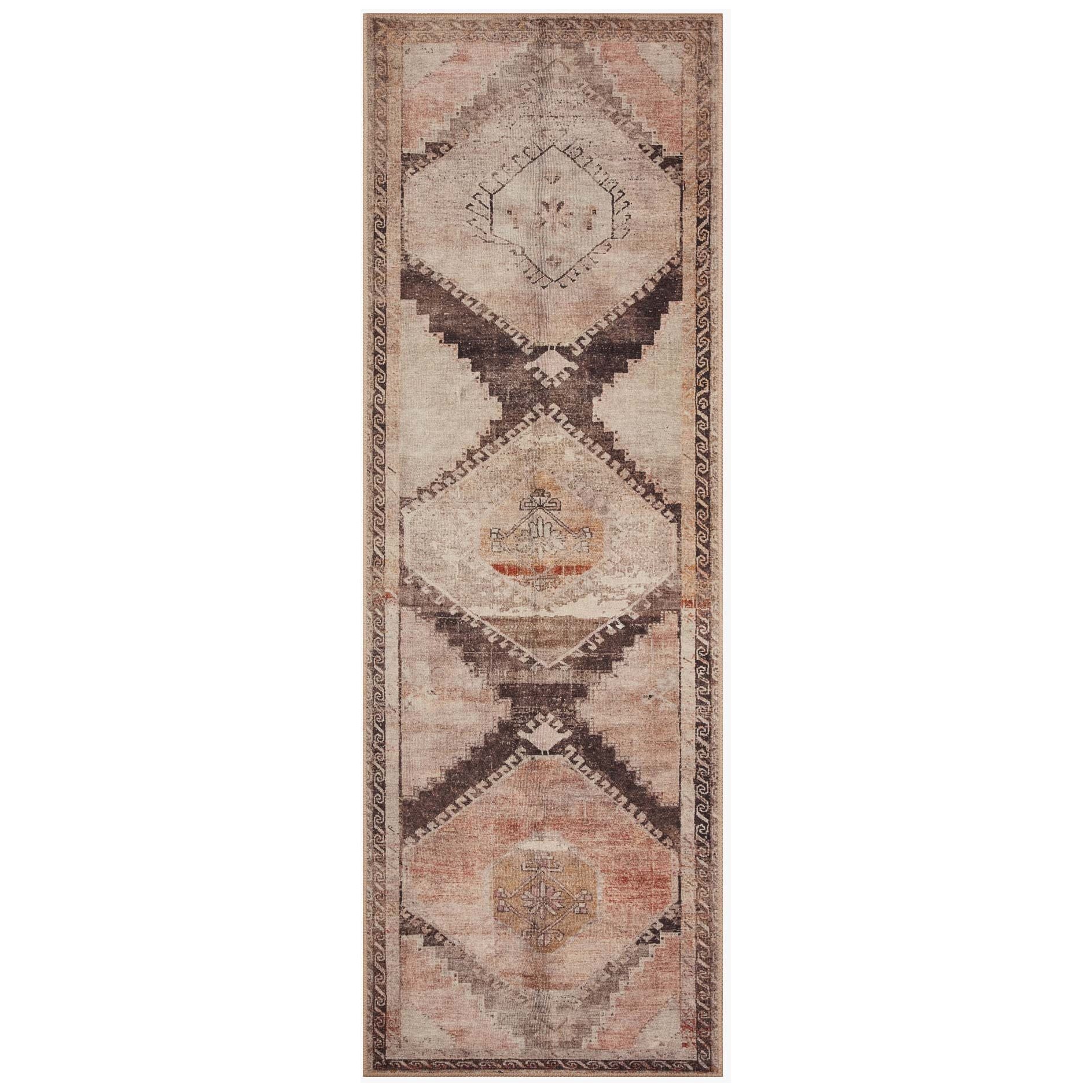 Featuring Wynter Graphite / Blush Rug by Loloi at Amethyst Home. Old soul, new spirit. Power-loomed of 100% polyester, the Wynter Graphite / Blush Area Rug showcases a one-of-a-kind vintage or antique area rug look at an affordable price. The rug is perfect for living rooms, dining rooms, kitchens, hallways, and entryways.
Power Loomed100% PolyesterWYN-08 Gra.  Amethyst Home provides interior design, new home construction design consulting, vintage area rugs, and lighting in the Austin metro area.